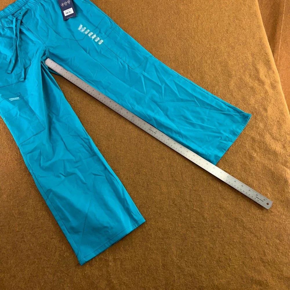 Cherokee Mens Medium Teal Blue Short Traditional Cargo Scrub Pants WW190S NWT